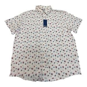 NWT Huk Kona Lobster Print Button Down Size XXL